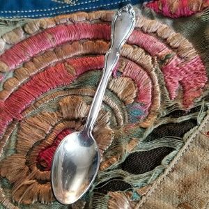 Vintage pin Towle silver spoon brooch mini silverware